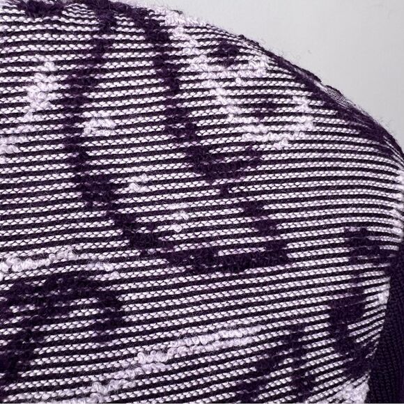 St. John Collection Purple Zip up Cardigan Sweater Size Small - Picture 11 of 14